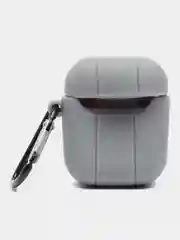 Оливковый чехол для беспроводных наушников AirPods (Аирподс) 1 / 2 / Pro, Pro 2 с карабином
