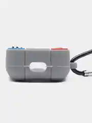 Оливковый чехол для беспроводных наушников AirPods (Аирподс) 1 / 2 / Pro, Pro 2 с карабином