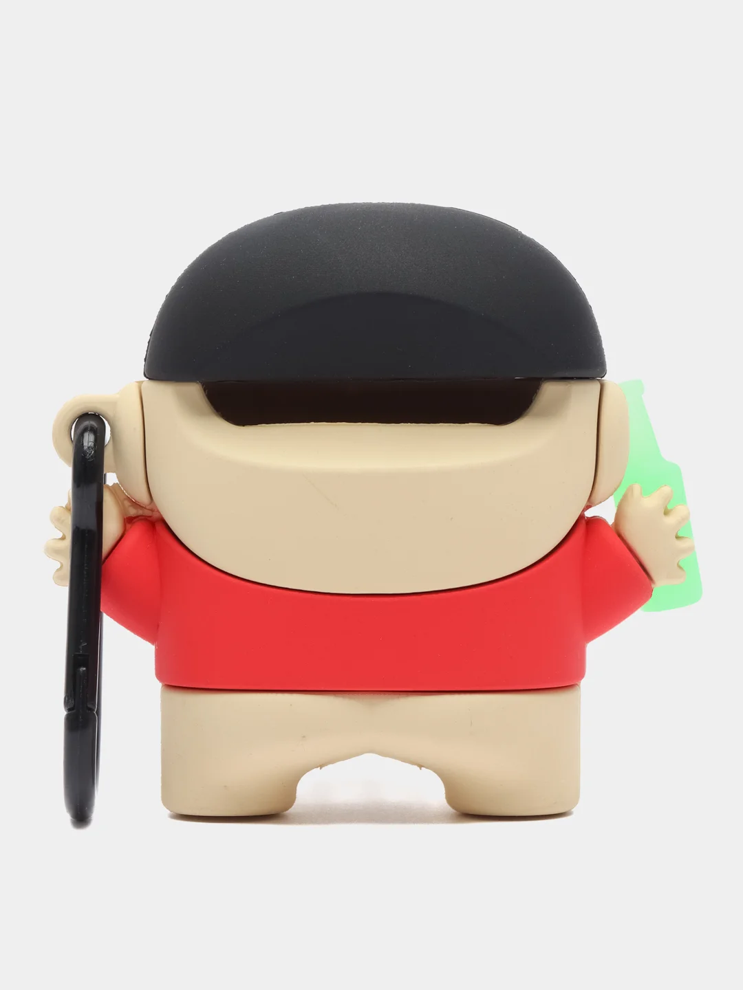 Пудровый чехол для беспроводных наушников AirPods (Аирподс) 1 / 2 / Pro, Pro 2 с карабином