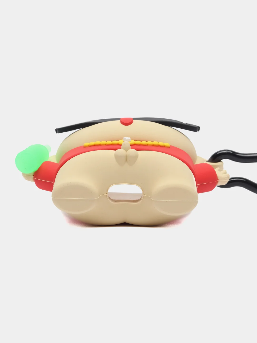 Пудровый чехол для беспроводных наушников AirPods (Аирподс) 1 / 2 / Pro, Pro 2 с карабином
