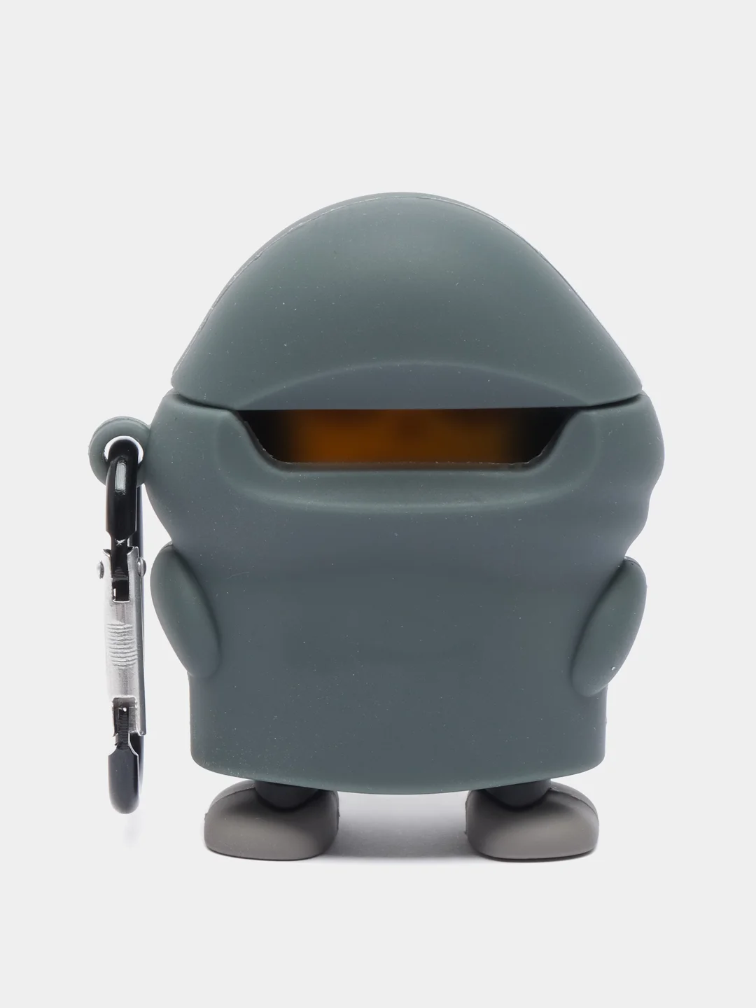 Пудровый чехол для беспроводных наушников AirPods (Аирподс) 1 / 2 / Pro, Pro 2 с карабином