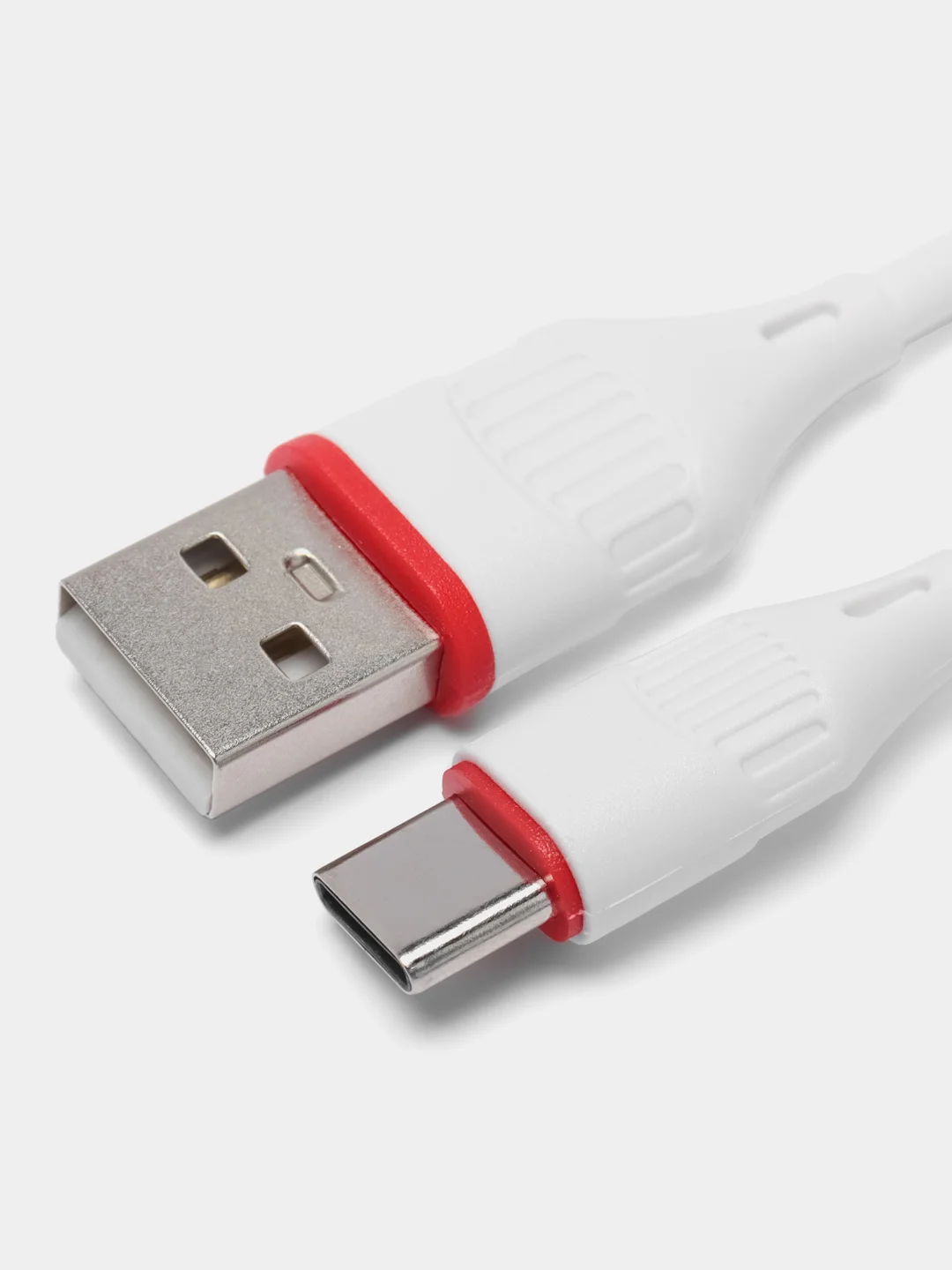Белый зарядное устройство Borofone BA21A + кабель Type-C, Micro-USB (QC 3.0, 3A, 18W) для Android