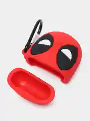 Рыжий чехол для беспроводных наушников AirPods (Аирподс) 1 / 2 / Pro, Pro 2 с карабином