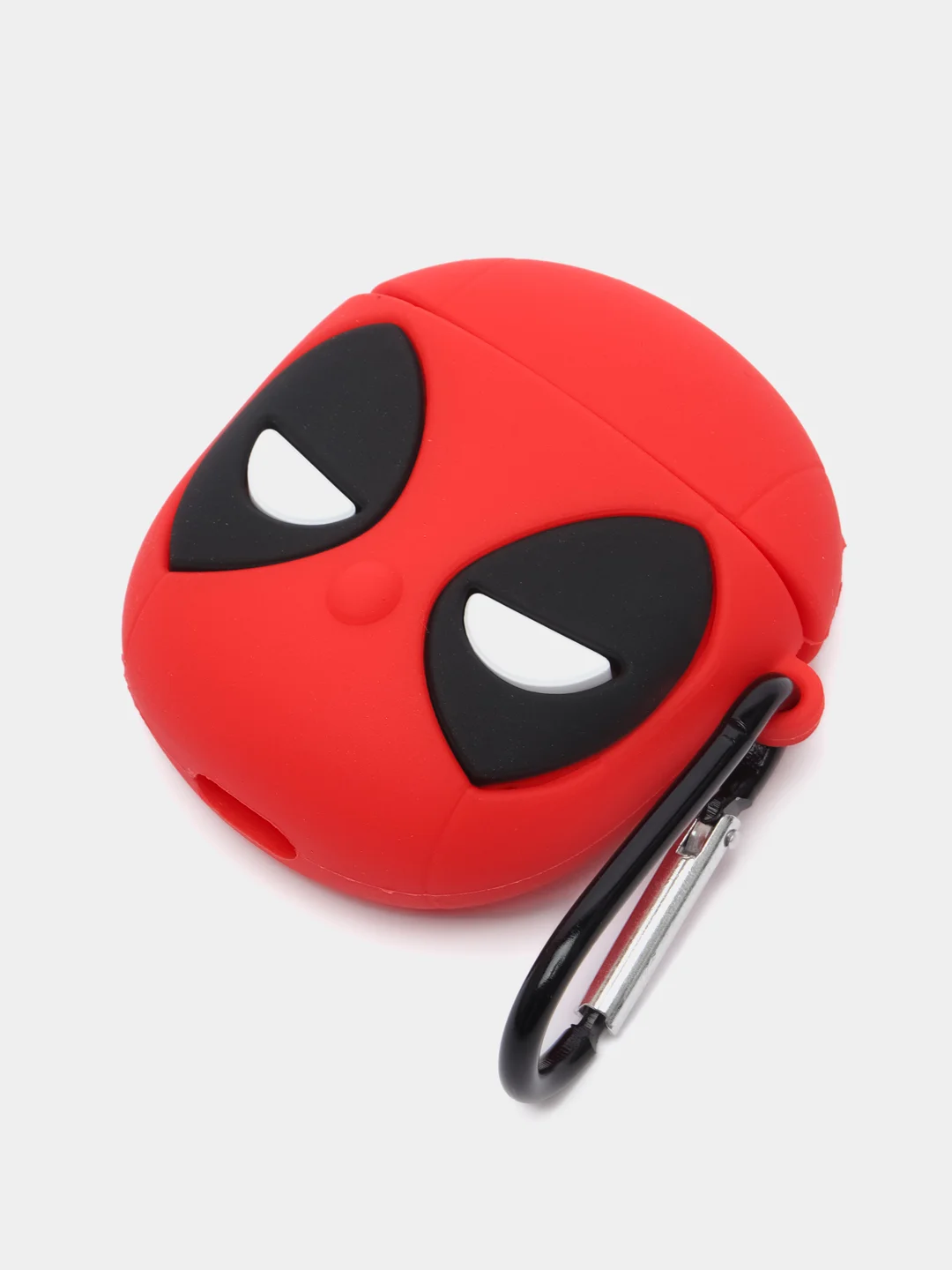 Рыжий чехол для беспроводных наушников AirPods (Аирподс) 1 / 2 / Pro, Pro 2 с карабином