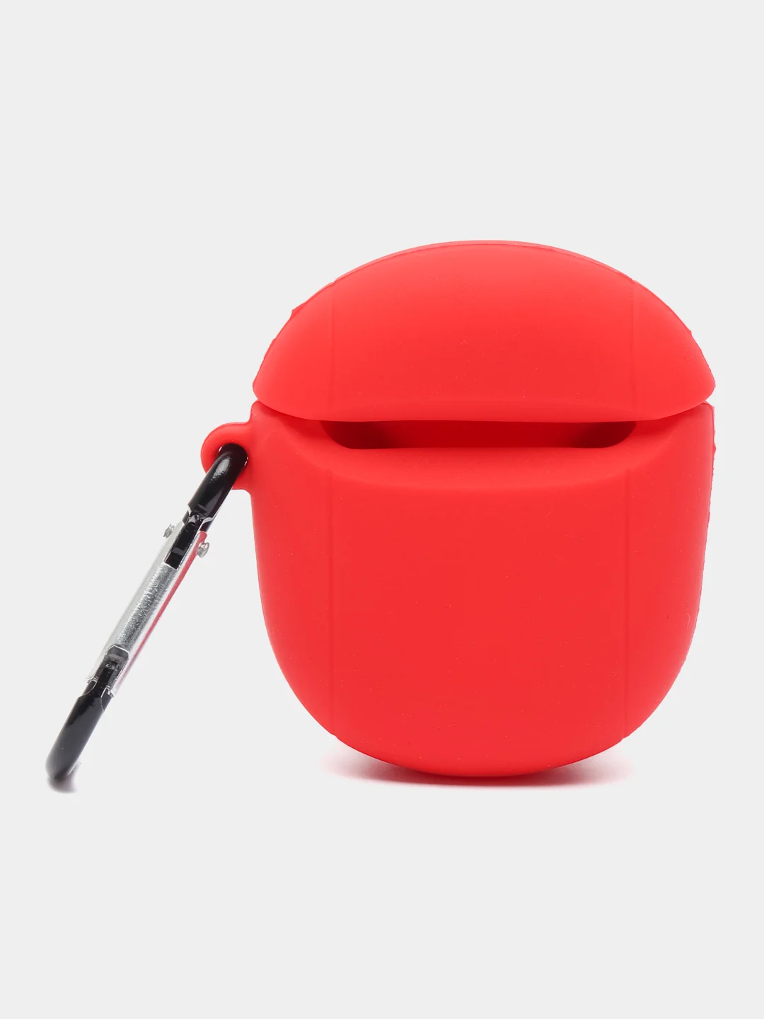 Рыжий чехол для беспроводных наушников AirPods (Аирподс) 1 / 2 / Pro, Pro 2 с карабином