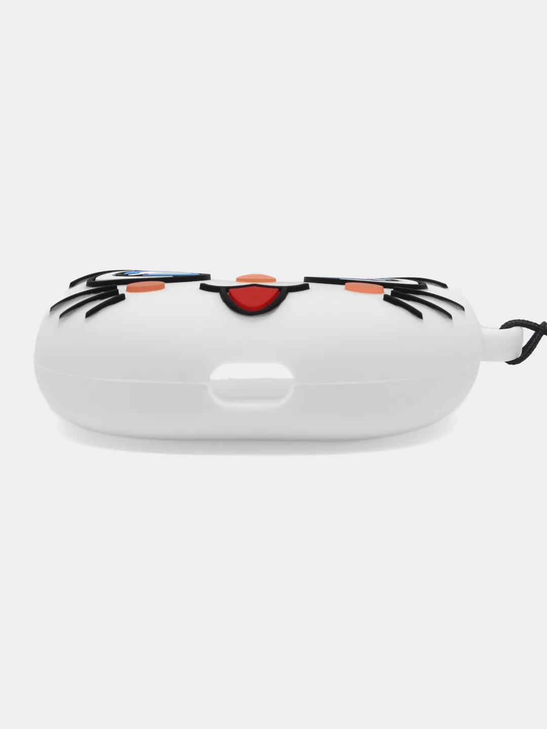 Рыжий чехол для беспроводных наушников AirPods (Аирподс) 1 / 2 / Pro, Pro 2 с карабином