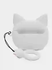 Рыжий чехол для беспроводных наушников AirPods (Аирподс) 1 / 2 / Pro, Pro 2 с карабином