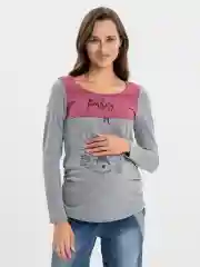 Лонгслив для беременных и кормящих i love mum