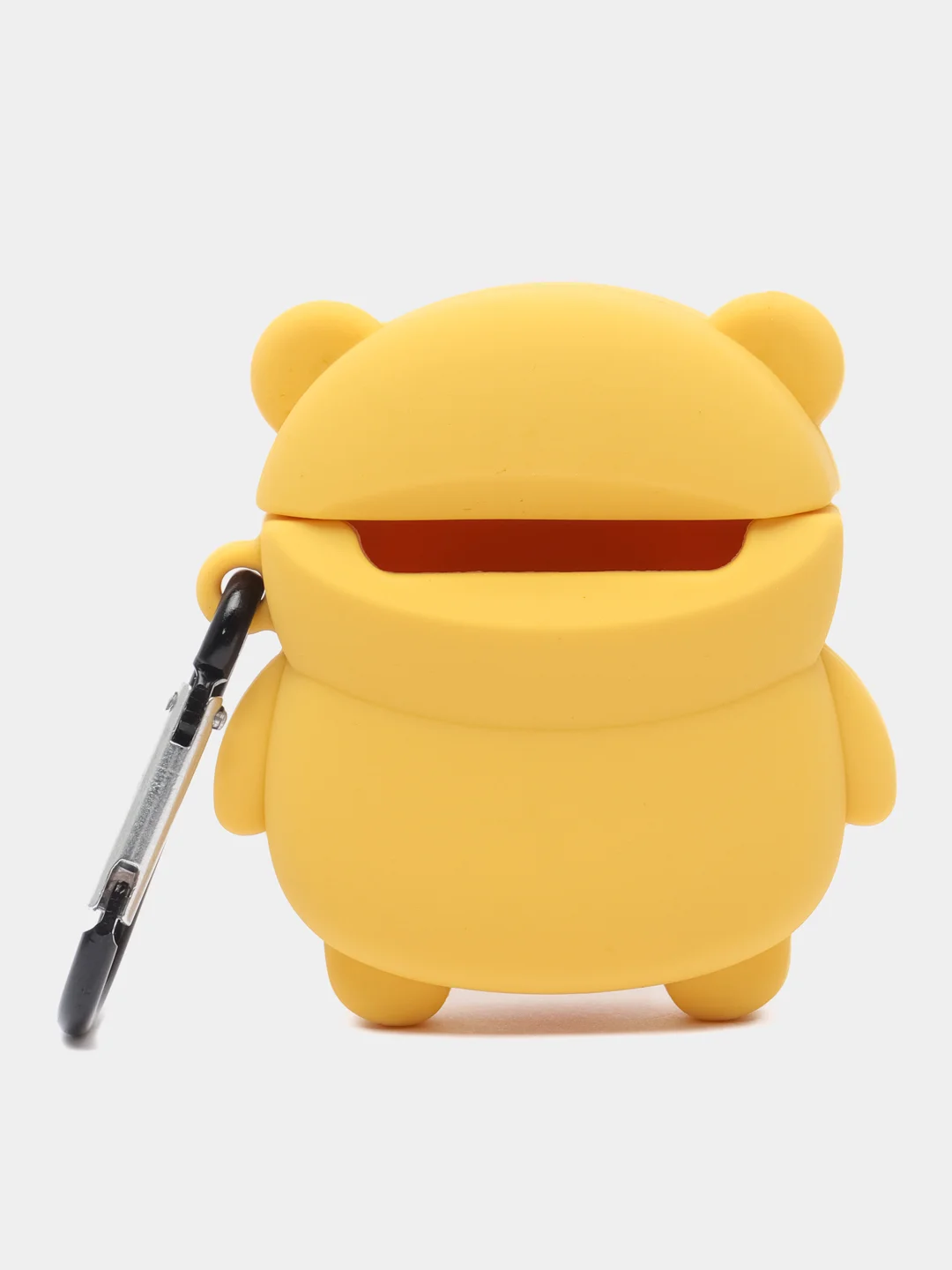 Фуксия чехол для беспроводных наушников AirPods (Аирподс) 1 / 2 / Pro, Pro 2 с карабином