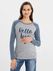 Лонгслив для беременных i love mum