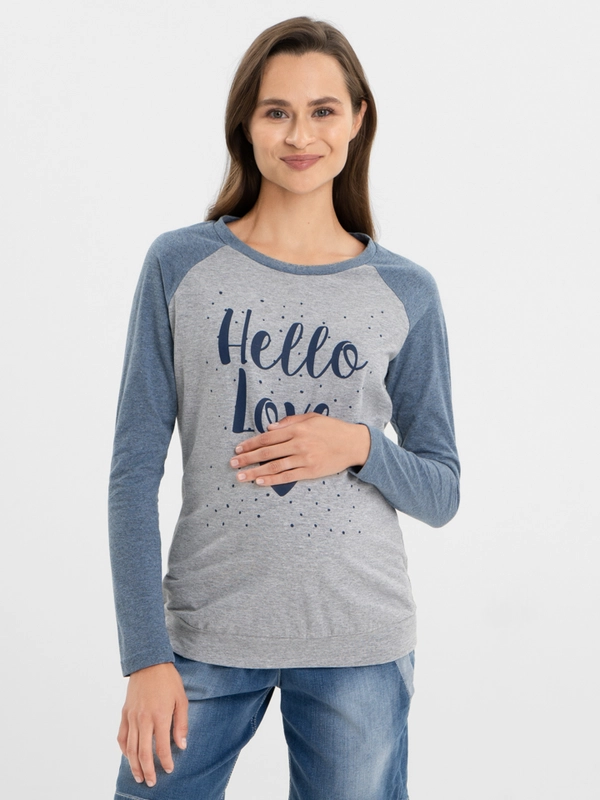 Лонгслив для беременных i love mum