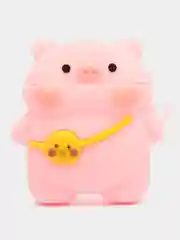 Тёмно-зелёный чехол для беспроводных наушников AirPods (Аирподс) 1 / 2 / Pro, Pro 2 с карабином