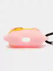 Тёмно-зелёный чехол для беспроводных наушников AirPods (Аирподс) 1 / 2 / Pro, Pro 2 с карабином