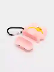 Тёмно-зелёный чехол для беспроводных наушников AirPods (Аирподс) 1 / 2 / Pro, Pro 2 с карабином