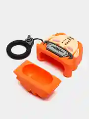 Коралловый чехол для беспроводных наушников AirPods (Аирподс) 1 / 2 / Pro, Pro 2 с карабином