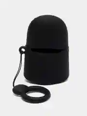 Рыжий чехол для беспроводных наушников AirPods (Аирподс) 1 / 2 / Pro, Pro 2 с карабином