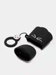 Рыжий чехол для беспроводных наушников AirPods (Аирподс) 1 / 2 / Pro, Pro 2 с карабином