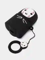 Рыжий чехол для беспроводных наушников AirPods (Аирподс) 1 / 2 / Pro, Pro 2 с карабином