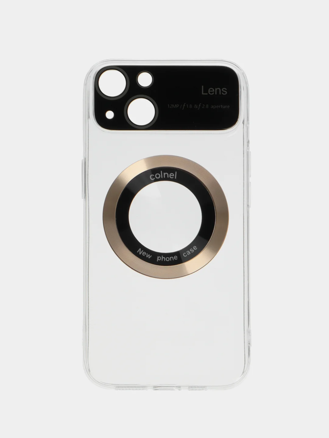 Золотой чехол Magsafe iPhone 14 13 12 11 Pro Max Mini Plus + магсейф айфон прозрачный