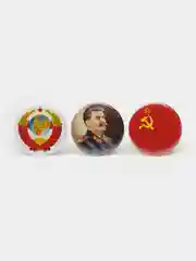 Набор значков "Сталин. Советский Союз", 37 мм