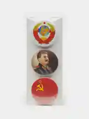 Набор значков "Сталин. Советский Союз", 37 мм