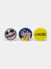 Набор значков Gorillaz, 37 мм