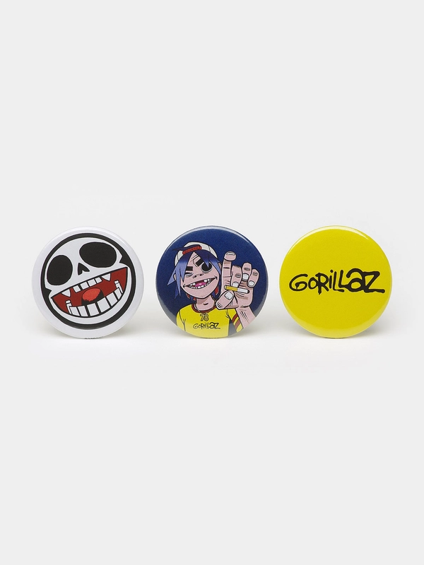Набор значков Gorillaz, 37 мм