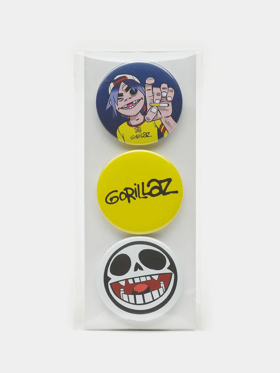 Набор значков Gorillaz, 37 мм