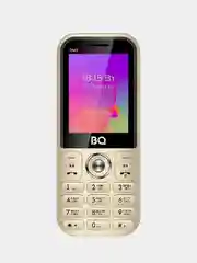 Золотой мобильный телефон BQ 2457 Jazz, кнопочный, с камерой, 2SIM, 2700 мАч