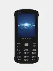 Черный кнопочный телефон Maxvi P101, С КАМЕРОЙ, ФУНКЦИЯ POWER BANK, АККУМУЛЯТОР 3800мАч