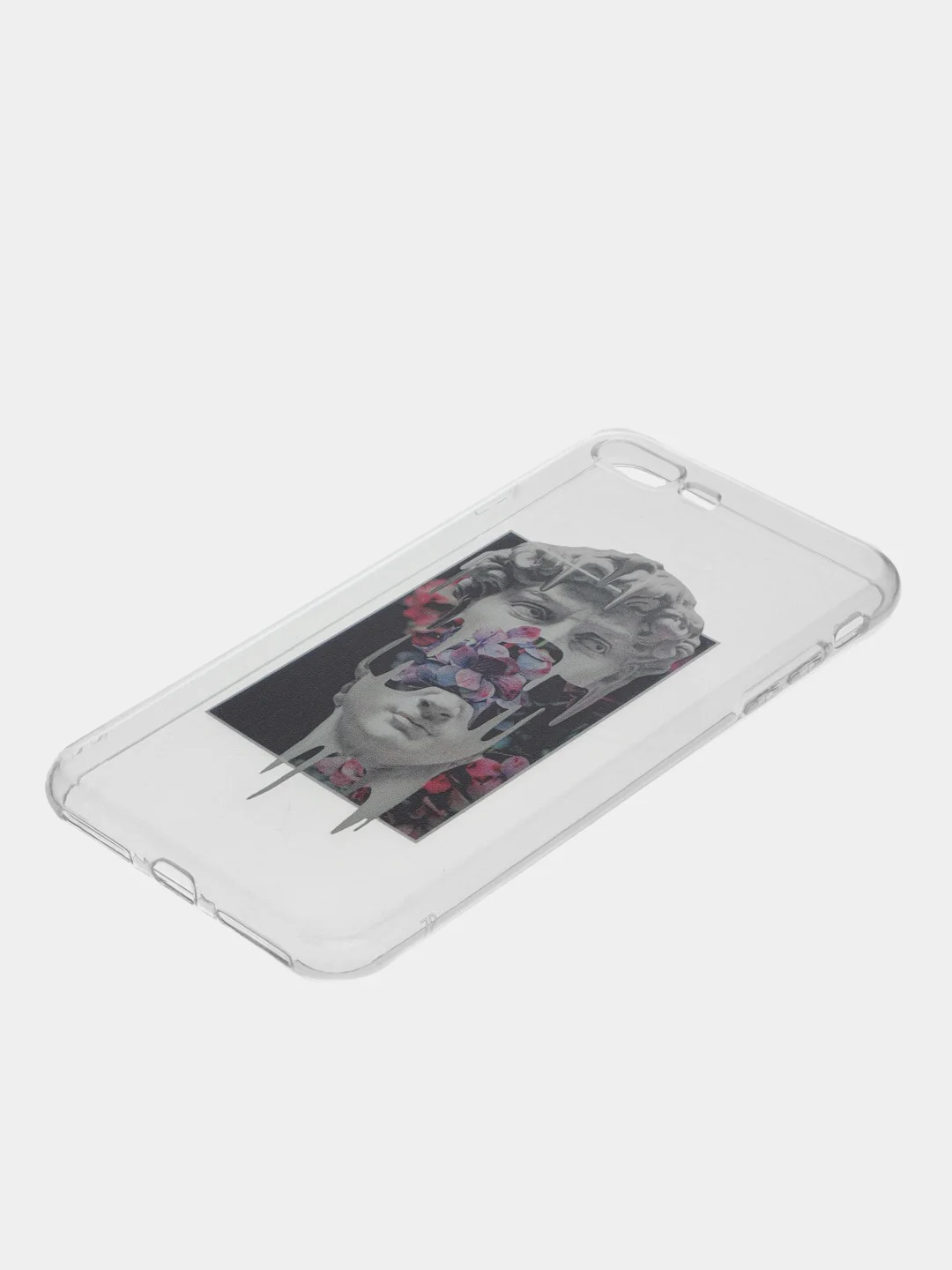 Серый меланж чехол для iPhone "Арт", на айфон 6s 7/8 Plus/Xs/XR/SE2/11/12/12 pro презент