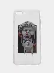 Серый меланж чехол для iPhone "Арт", на айфон 6s 7/8 Plus/Xs/XR/SE2/11/12/12 pro презент