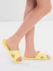 Желтый сланцы женские пляжные, 4 цвета