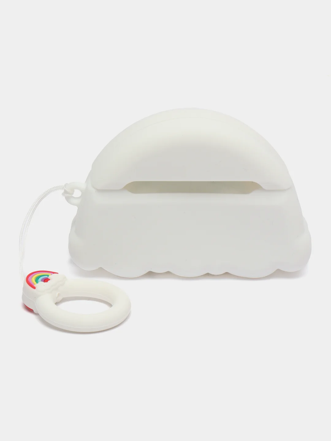 Рыжий чехол для беспроводных наушников AirPods (Аирподс) 1 / 2 / Pro, Pro 2 с карабином