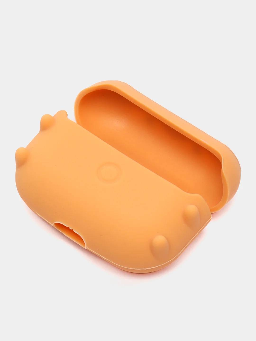 Тёмно-зелёный чехол для беспроводных наушников AirPods (Аирподс) 1 / 2 / Pro, Pro 2 с карабином