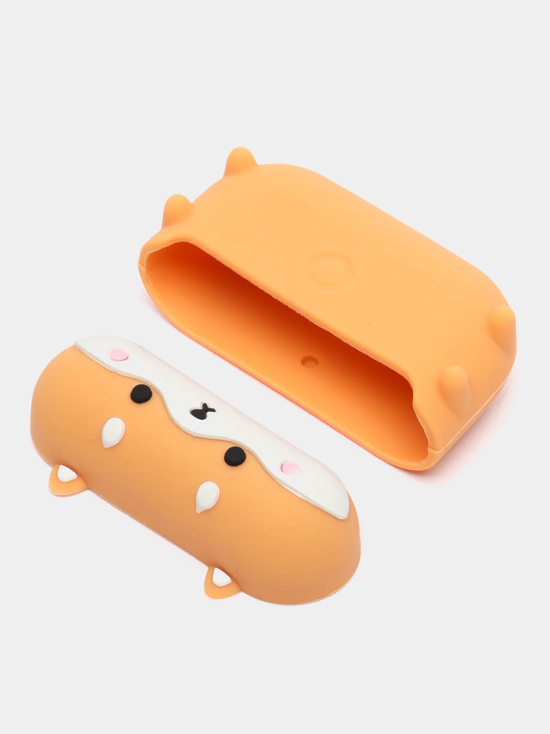Тёмно-зелёный чехол для беспроводных наушников AirPods (Аирподс) 1 / 2 / Pro, Pro 2 с карабином