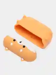 Тёмно-зелёный чехол для беспроводных наушников AirPods (Аирподс) 1 / 2 / Pro, Pro 2 с карабином