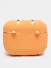 Тёмно-зелёный чехол для беспроводных наушников AirPods (Аирподс) 1 / 2 / Pro, Pro 2 с карабином
