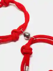 Бордовый парные браслеты на руку с магнитами, браслет унисекс, шнурок с подвеской, женский браслет