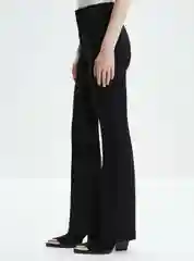 Черный джинсы женские Zarina boot cut клеш, с высокой посадкой