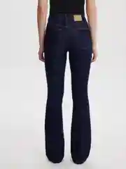 Темно-синий джинсы женские Zarina boot cut клеш, с высокой посадкой
