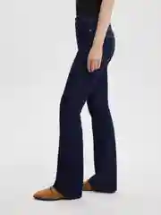 Темно-синий джинсы женские Zarina boot cut клеш, с высокой посадкой