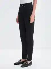 Тёмно-серый джинсы женские Zarina mom fit, с высокой посадкой
