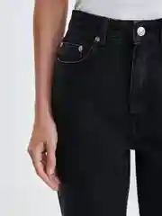Тёмно-серый джинсы женские Zarina mom fit, с высокой посадкой