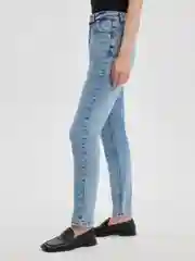 Голубой джинсы женские Zarina mom fit, с высокой посадкой