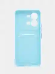 Ледяной чехол силиконовый для Vivo V25 / V25E (Виво В25 / В25Е), с карманом для карт