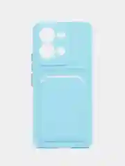 Ледяной чехол силиконовый для Vivo V25 / V25E (Виво В25 / В25Е), с карманом для карт