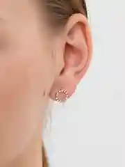 Серебряный серьги-колечки с камнем, серьги женские, серьги кольца, серьги со стразами, круглые