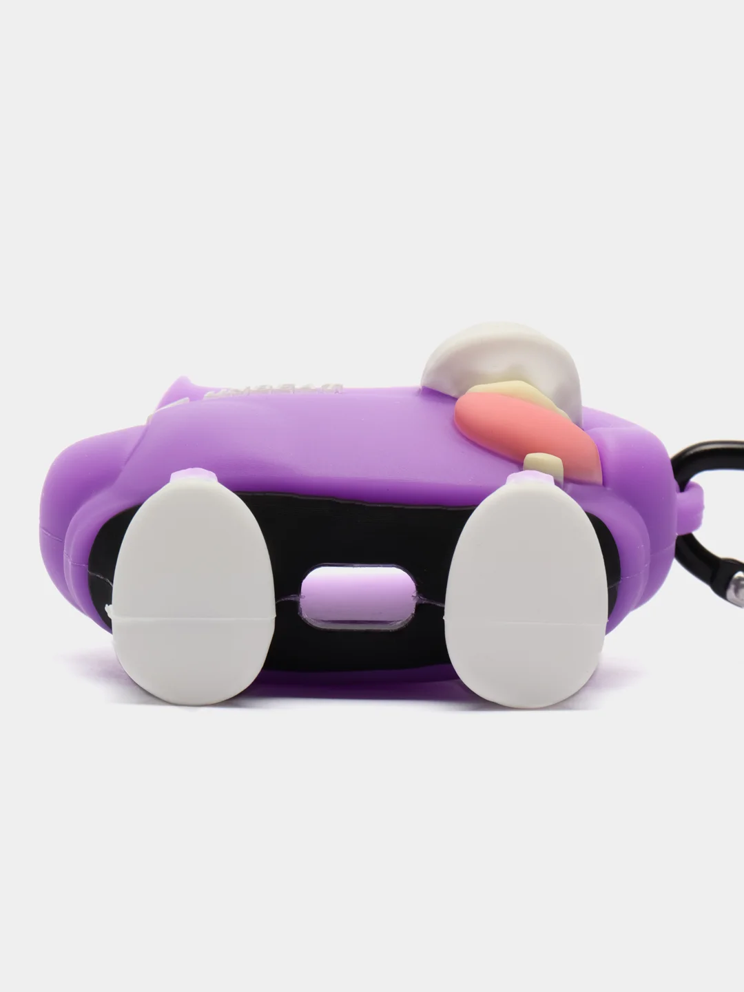 Пудровый чехол для беспроводных наушников AirPods (Аирподс) 1 / 2 / Pro, Pro 2 с карабином