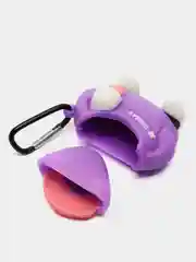 Пудровый чехол для беспроводных наушников AirPods (Аирподс) 1 / 2 / Pro, Pro 2 с карабином